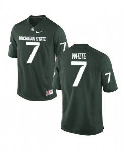 Men's Michigan State Spartans NCAA #7 Cody White Green Authentic Nike Stitched College Football Jersey YR32M43NT